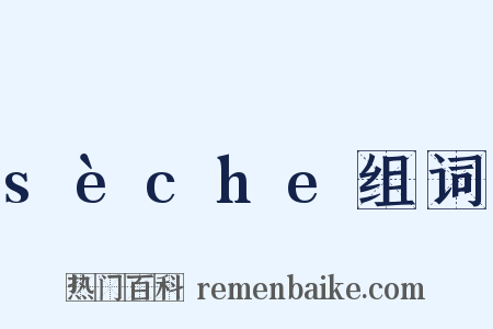sèche组词是什么意思的图片